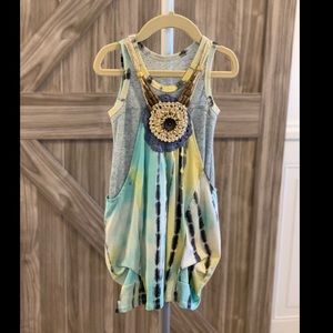 Tie Dye Toddler Dress 3t , beaded